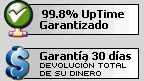 UpTime Garantizado / Garant�a de 30 d�as: devoluci�n total de su dinero